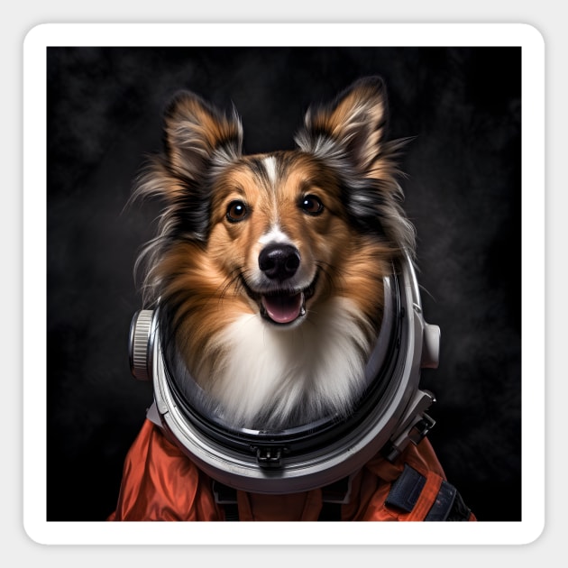 Astro Dog - Shetland Sheepdog Magnet by Merchgard